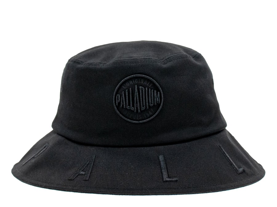 Palladium Bucket Hat Logo Edge Black