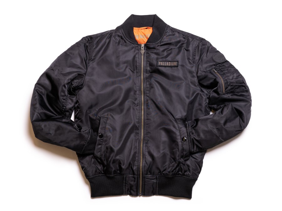 Palladium Mens City Flight Jacket Black