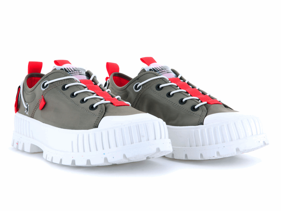 Palladium Pallashock Lo Ticket To Earth Dusky Green