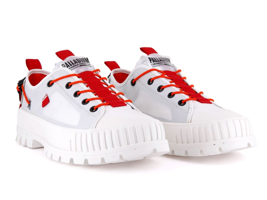 Palladium Pallashock Lo Ticket To Earth Star White