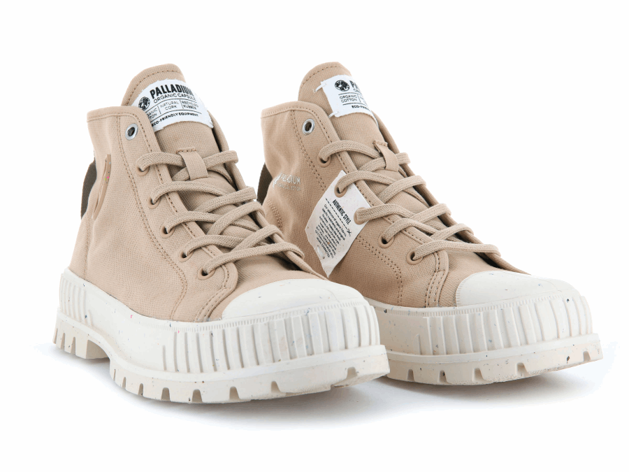Palladium Pallashock Mid Organic Desert