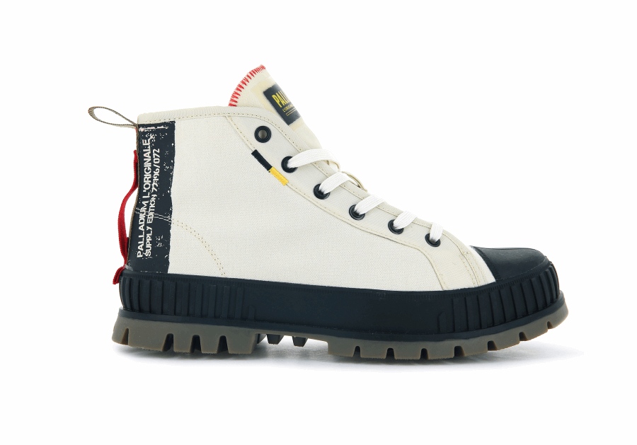 Palladium Pallashock Supply Hi White Asperagus