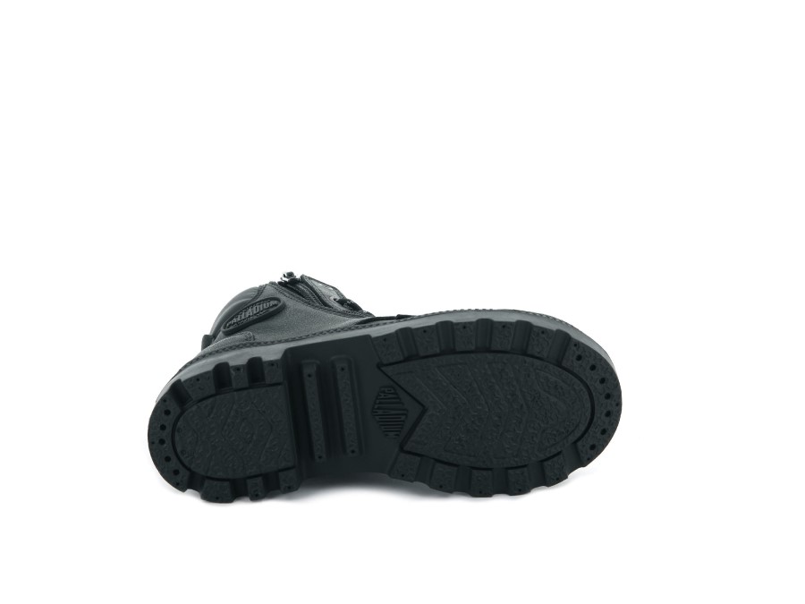 Palladium Pampa Hi Cuff Waterproof Raven Blue Fog