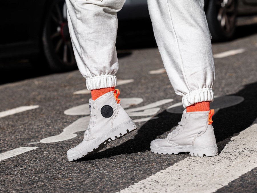 Palladium Pampa Hi Twill Moon Grey