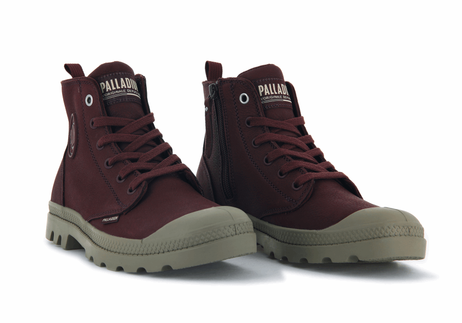 Palladium Pampa Hi Zip Sl Decadent Chocolate