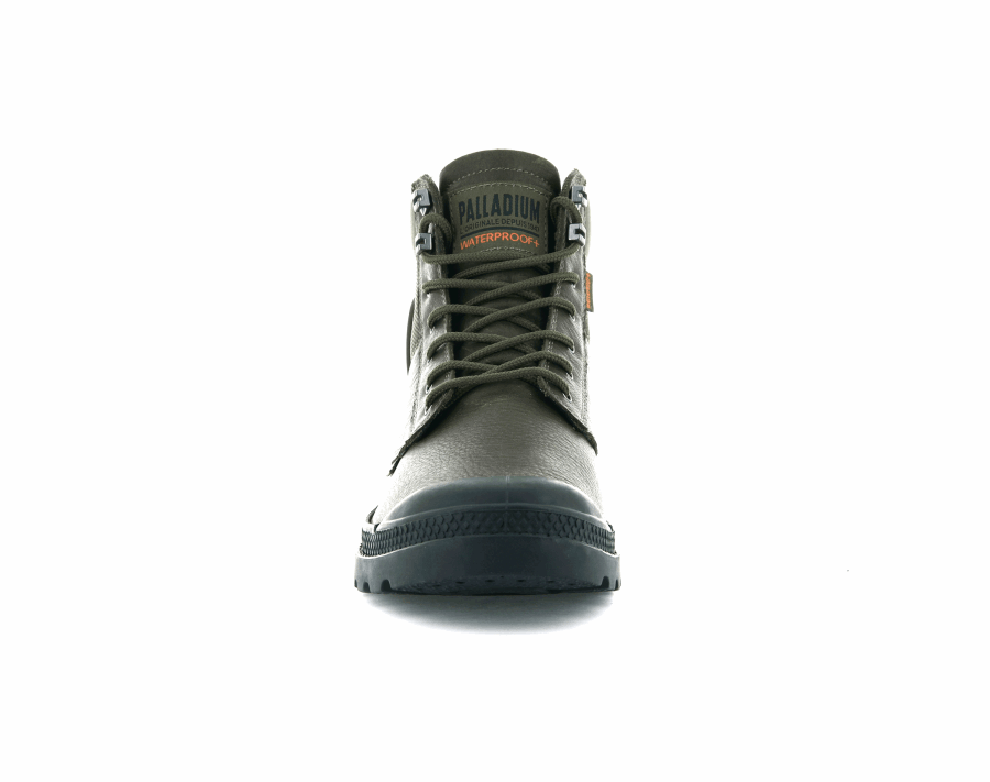 Palladium Pampa Shield Wp Lth Military Olive