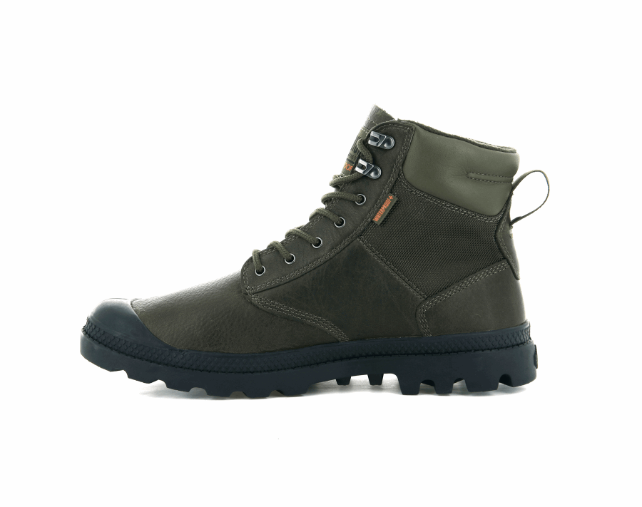 Palladium Pampa Shield Wp Lth Military Olive