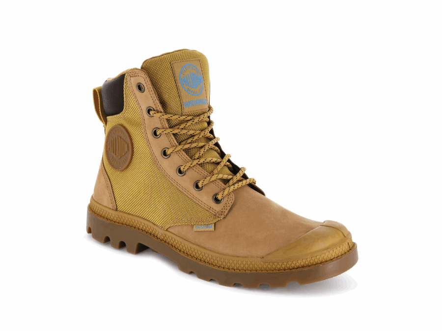 Palladium Pampa Sport Cuff Wpn Amber Gold Mid Gum