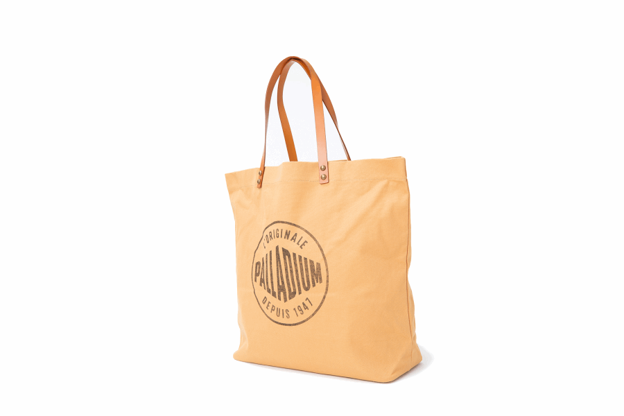 Palladium Round Logo Tote Bag Camel