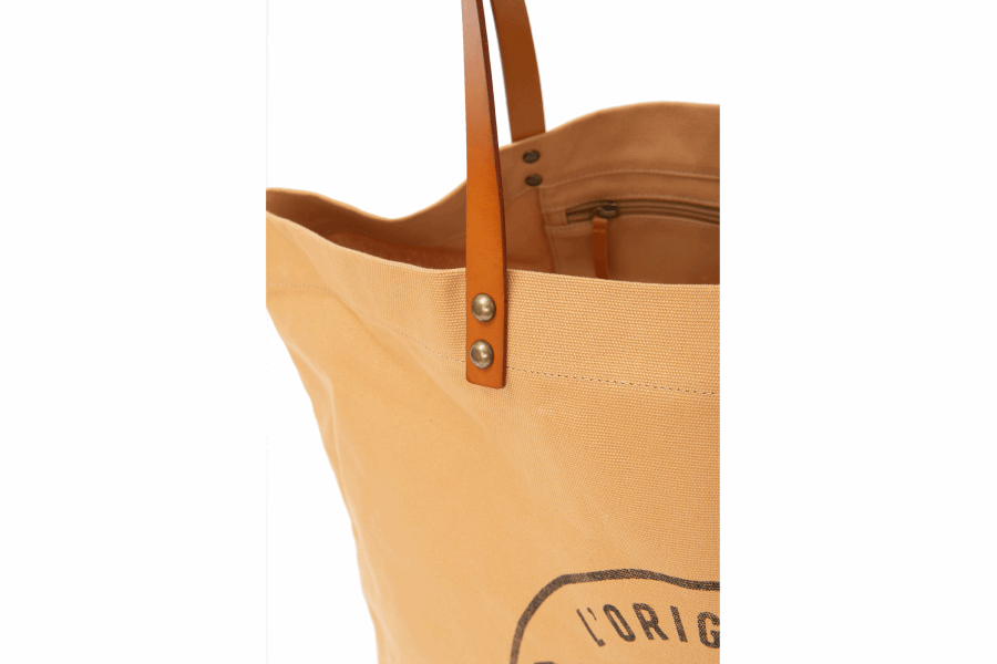 Palladium Round Logo Tote Bag Camel