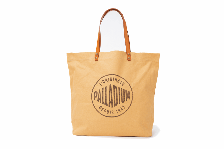 Palladium Round Logo Tote Bag Camel