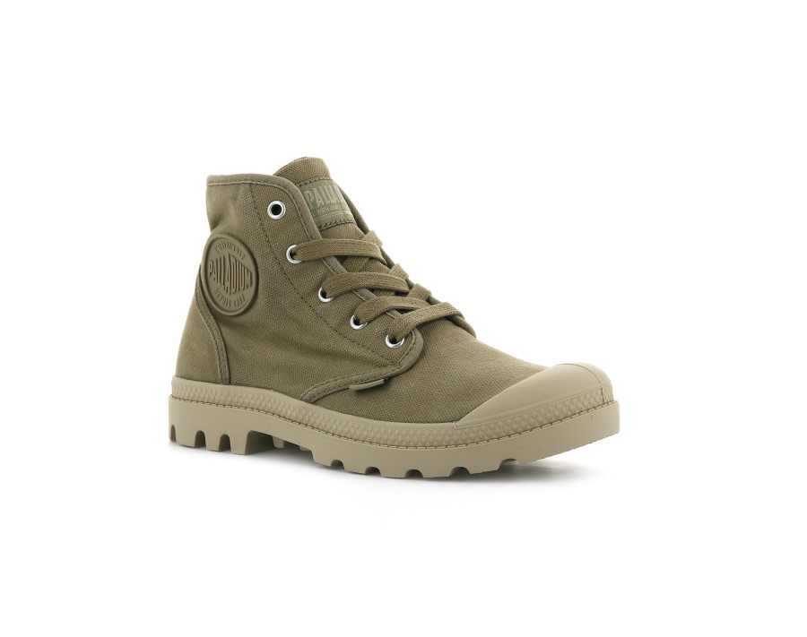Palladium Womens Pampa Hi Olive Ginger