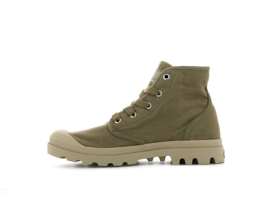 Palladium Womens Pampa Hi Olive Ginger