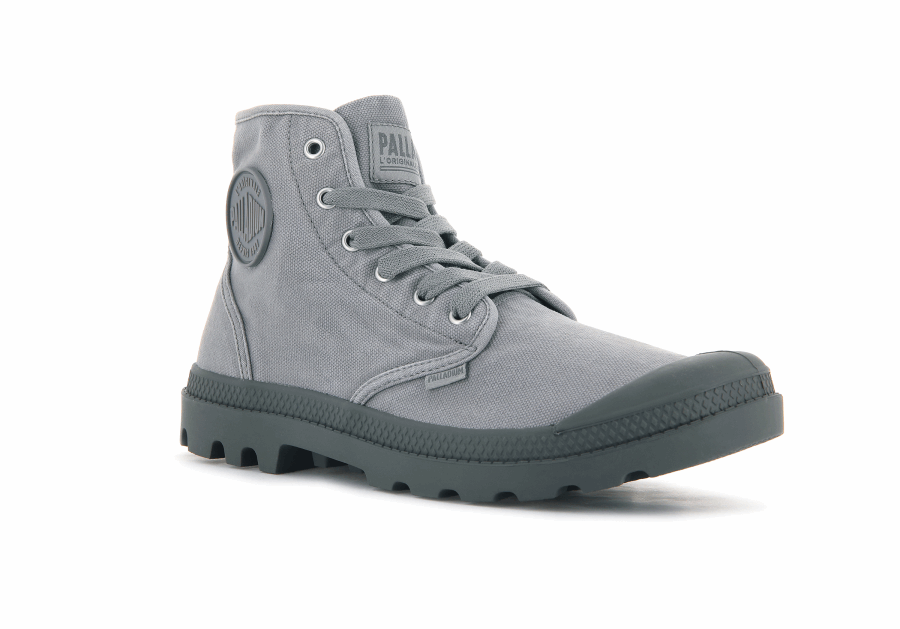 Palladium Pampa Hi Gray Flannel