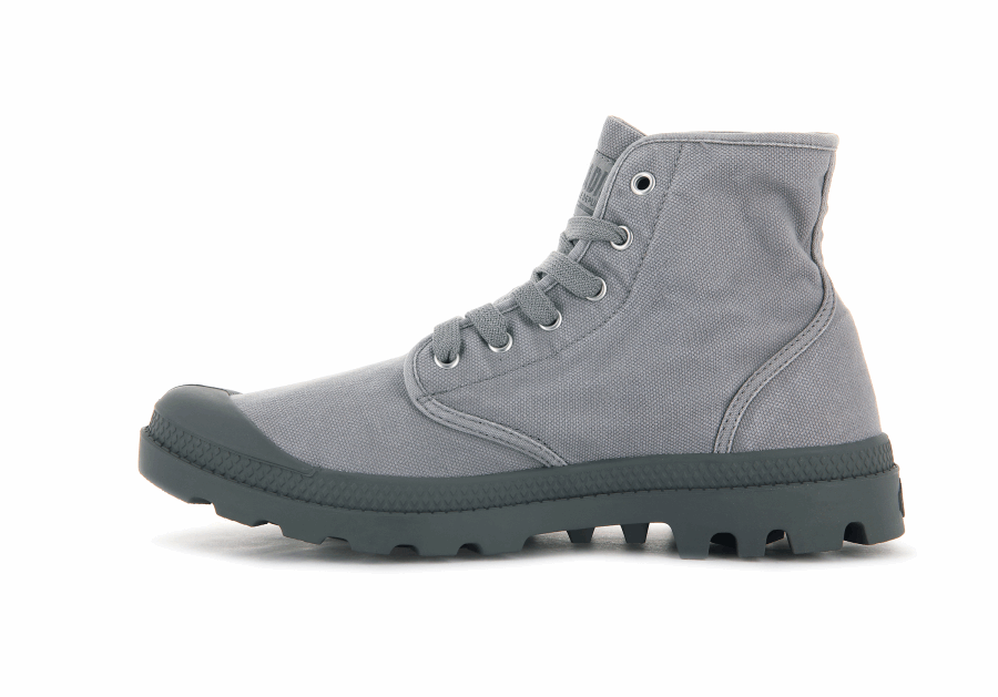 Palladium Pampa Hi Gray Flannel