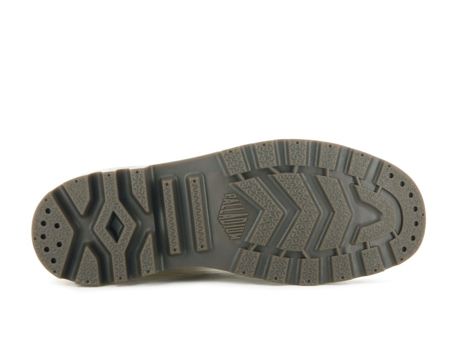 Pampa Hi Supply Leather Bone Brown Palladium